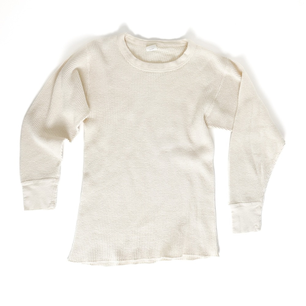 Vintage 90s ARC'Tex Waffle Thermal Long Sleeve Top (Made‎ in USA) – M 38–40